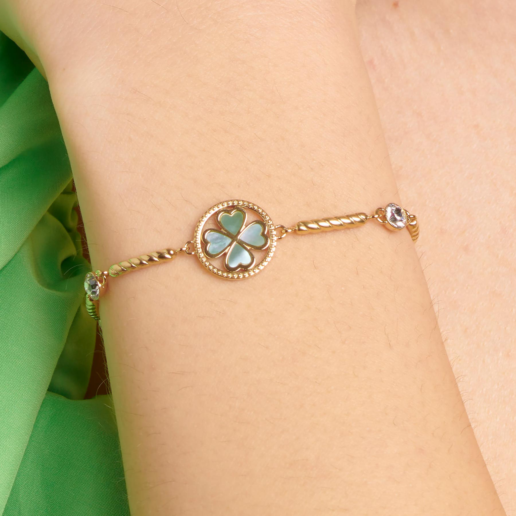 Bracciale Chakra Quadrifoglio