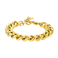 Bracciale donna in acciaio maglia catena intrecciata