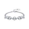 Bracciale in acciaio metà catena