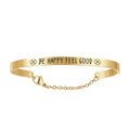 Bracciale in acciaio Be Happy Feel Good