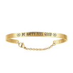 Bracciale in acciaio Be Happy Feel Good