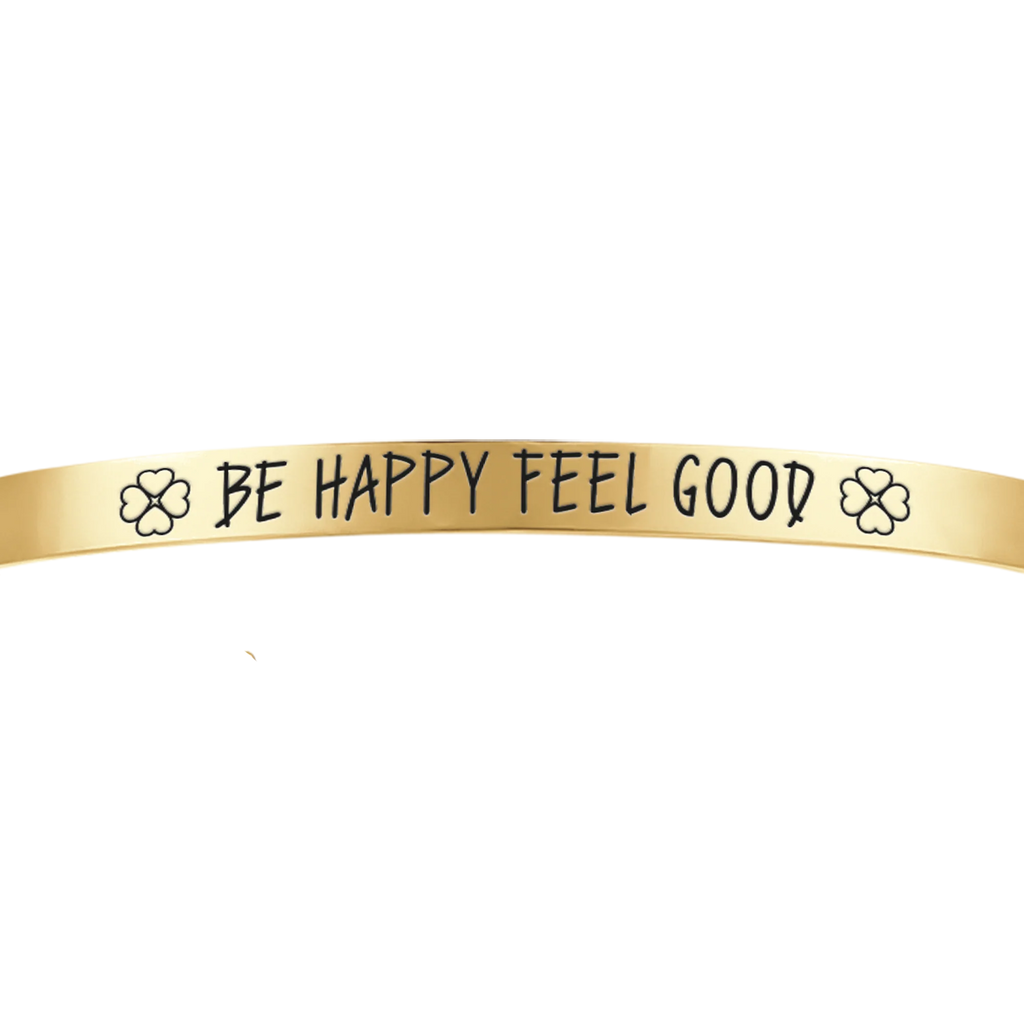 Bracciale in acciaio Be Happy Feel Good