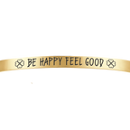Bracciale in acciaio Be Happy Feel Good