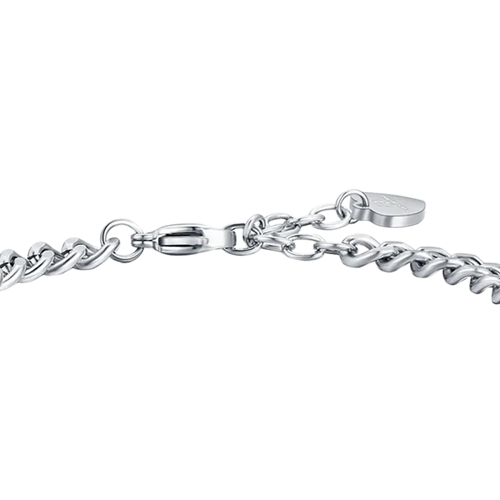 Bracciale donna in acciaio dream con cristalli bianchi