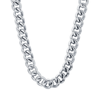 Collana donna in acciaio con maglia catena