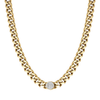 Collana in acciaio con cristalli