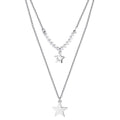 Collana in acciaio con stelle