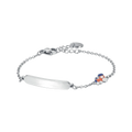 Bracciale bambino in acciaio con treno