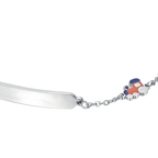 Bracciale bambino in acciaio con treno
