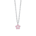 Collana bambina in acciaio con fiore