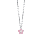 Collana bambina in acciaio con fiore