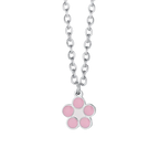 Collana bambina in acciaio con fiore