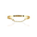 Bracciale donna in acciaio dorato best friends