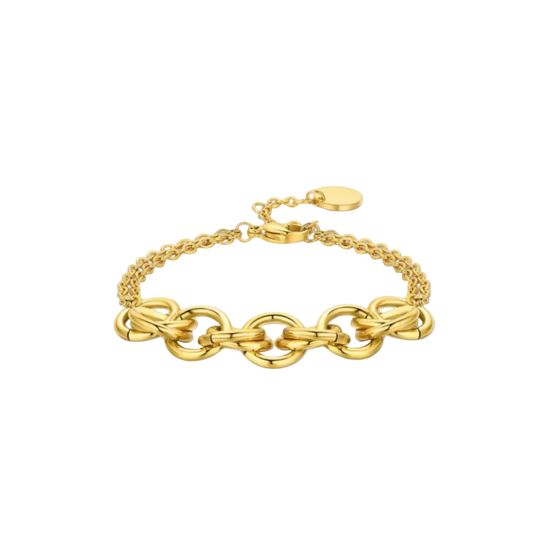 Bracciale in acciaio IP Gold