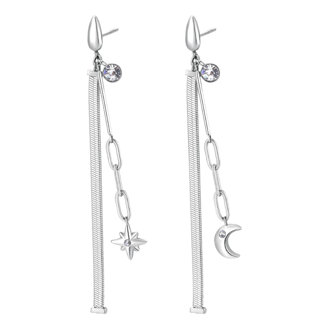 Orecchini Brosway doppio filo con stella polare