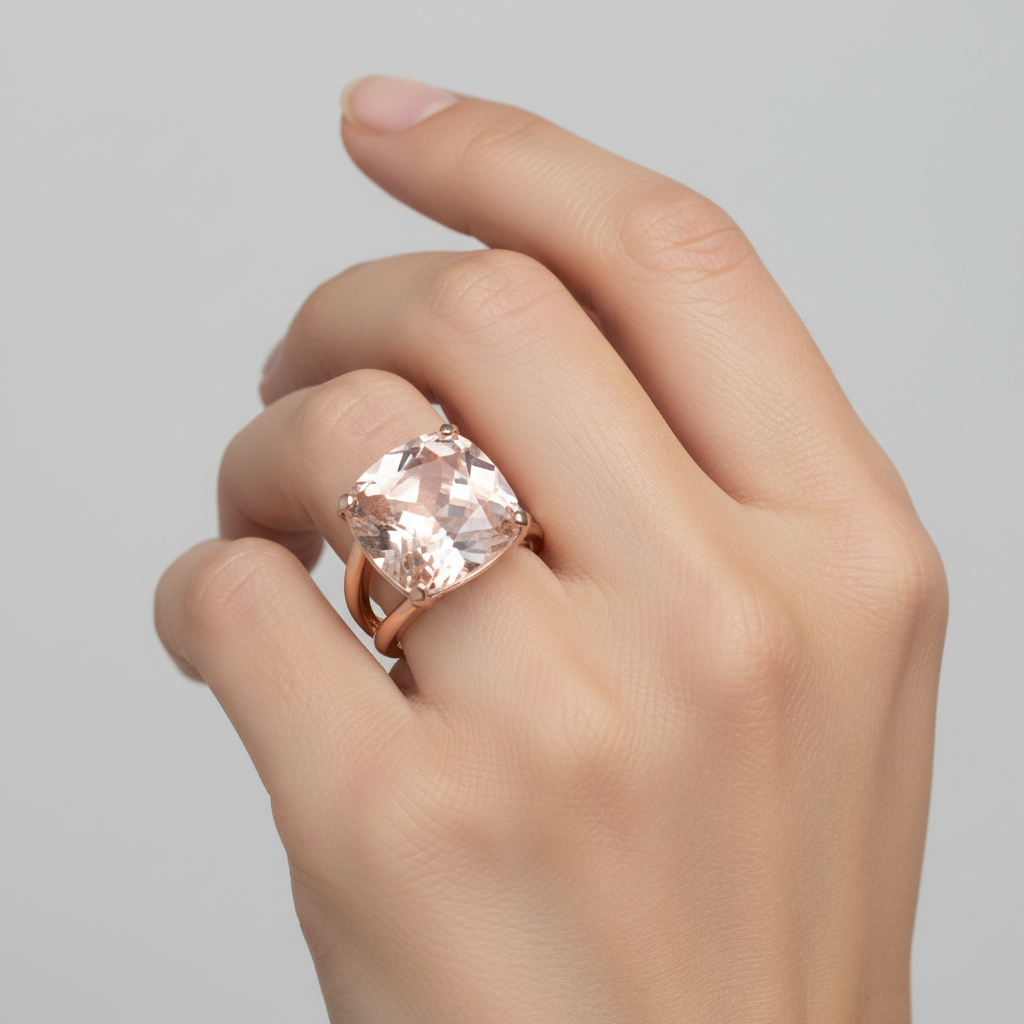 Anello Morellato con pietra pesca