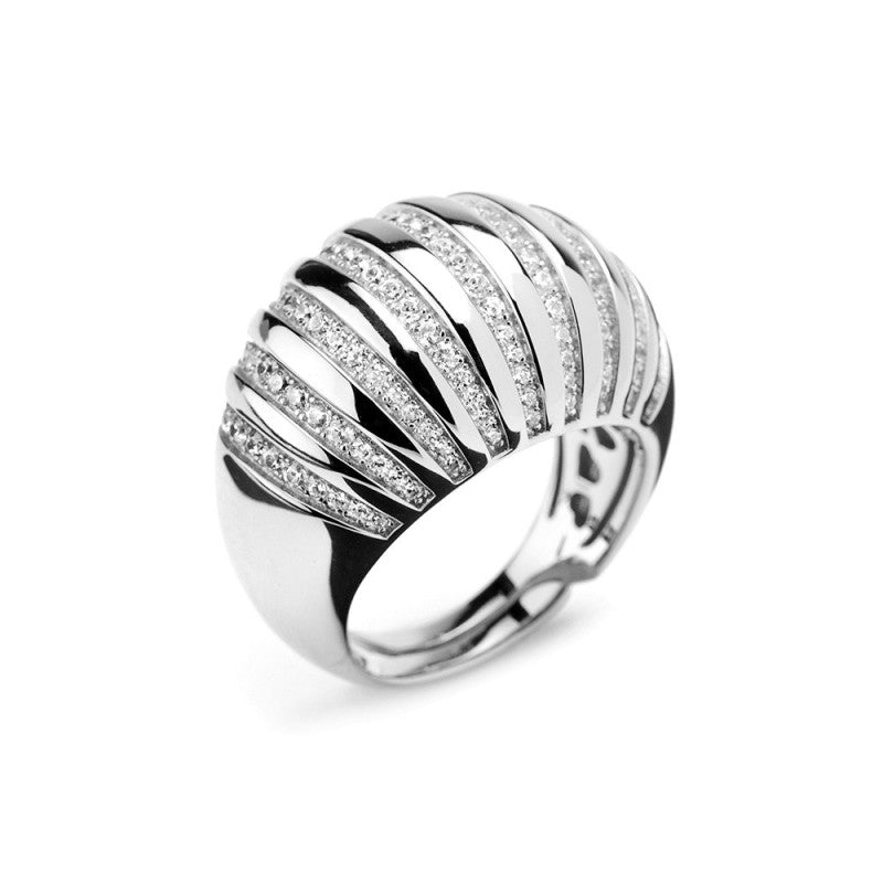 Anello 981 in argento 925 e zirconi bianchi