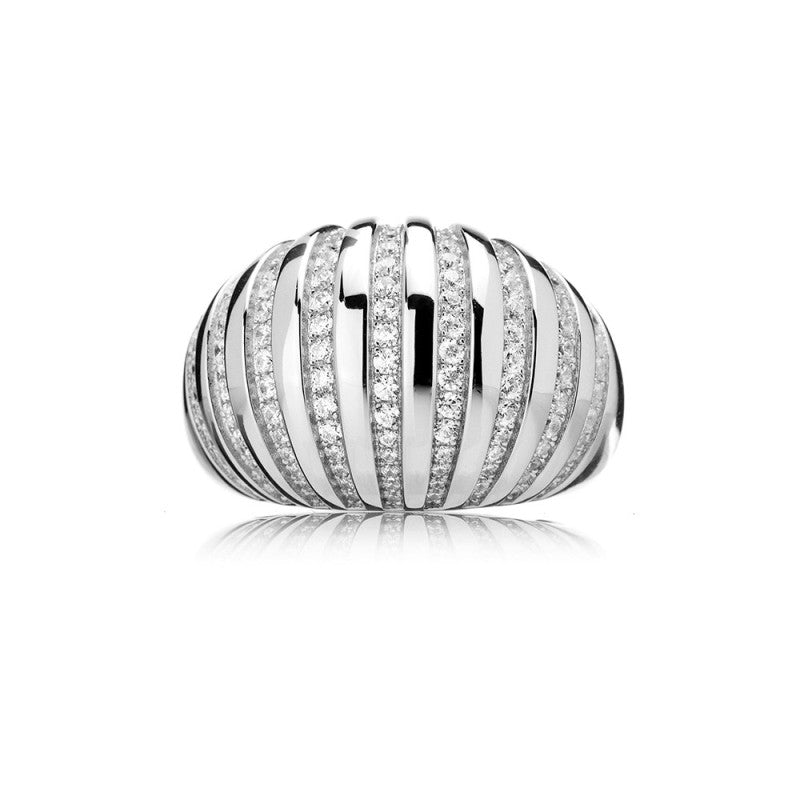 Anello 981 in argento 925 e zirconi bianchi