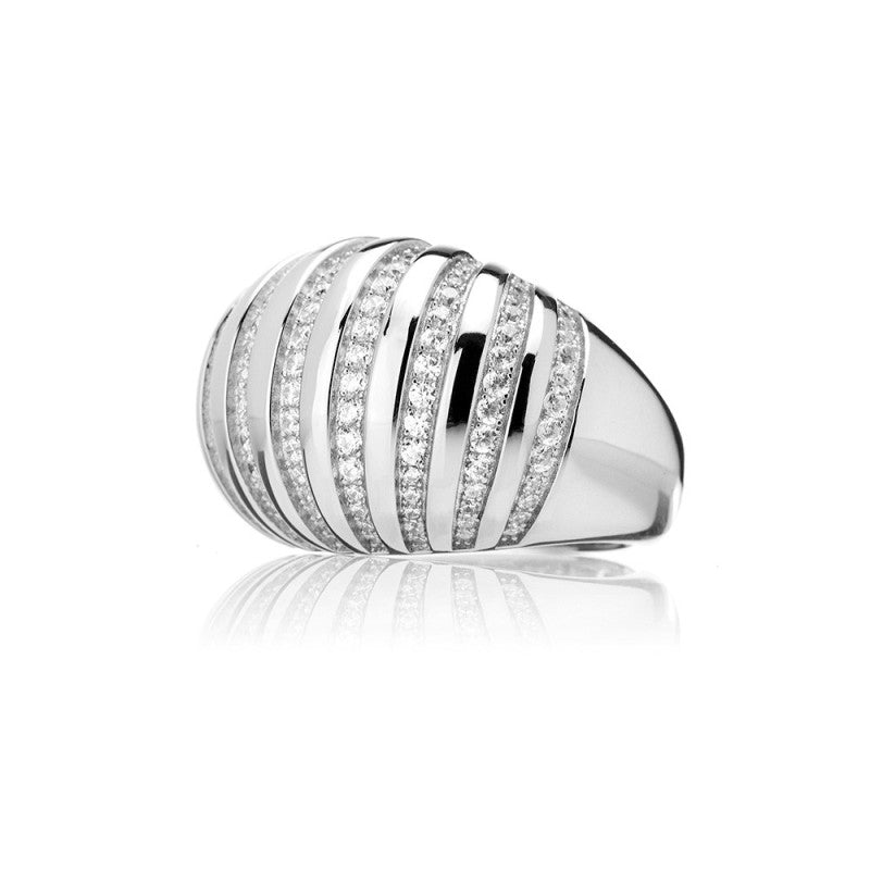 Anello 981 in argento 925 e zirconi bianchi