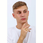 Anello in acciaio dorato Brosway