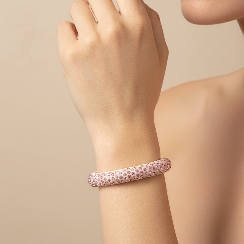 Bracciale rigido con cristalli luminosi