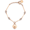 Bracciale cuore e cristalli